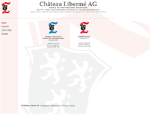 Tablet Screenshot of chateau-liberme.com